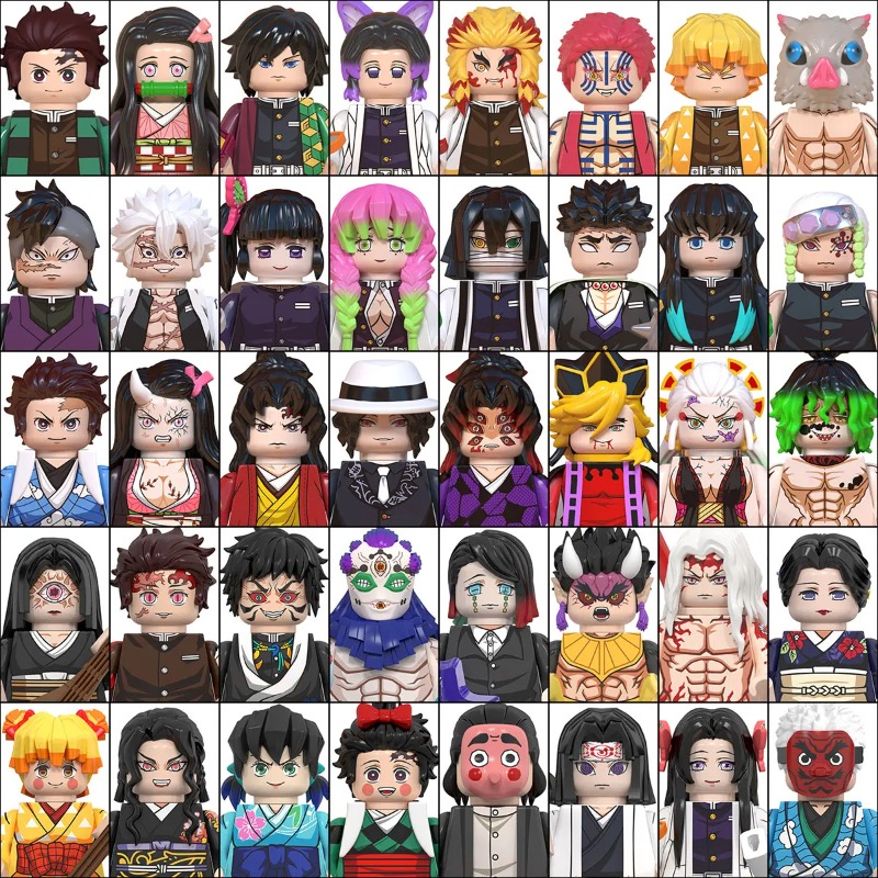 Lego Building Blocks - Minifigures Demon Slayer Building Block 50PCS
