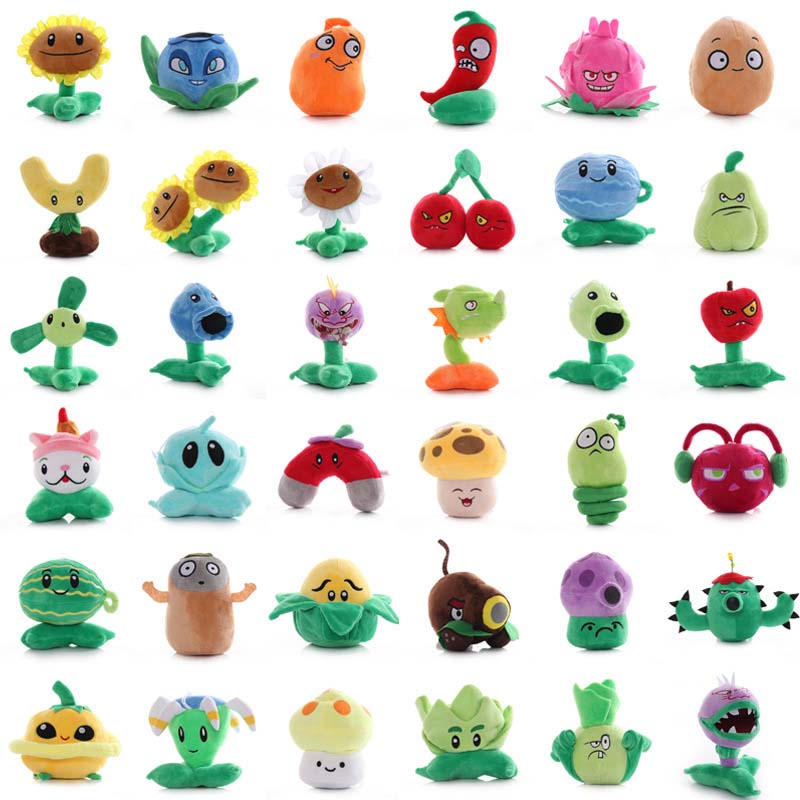 Kids Zombie Toys - 1 buah 13-20cm Tanaman vs zombie