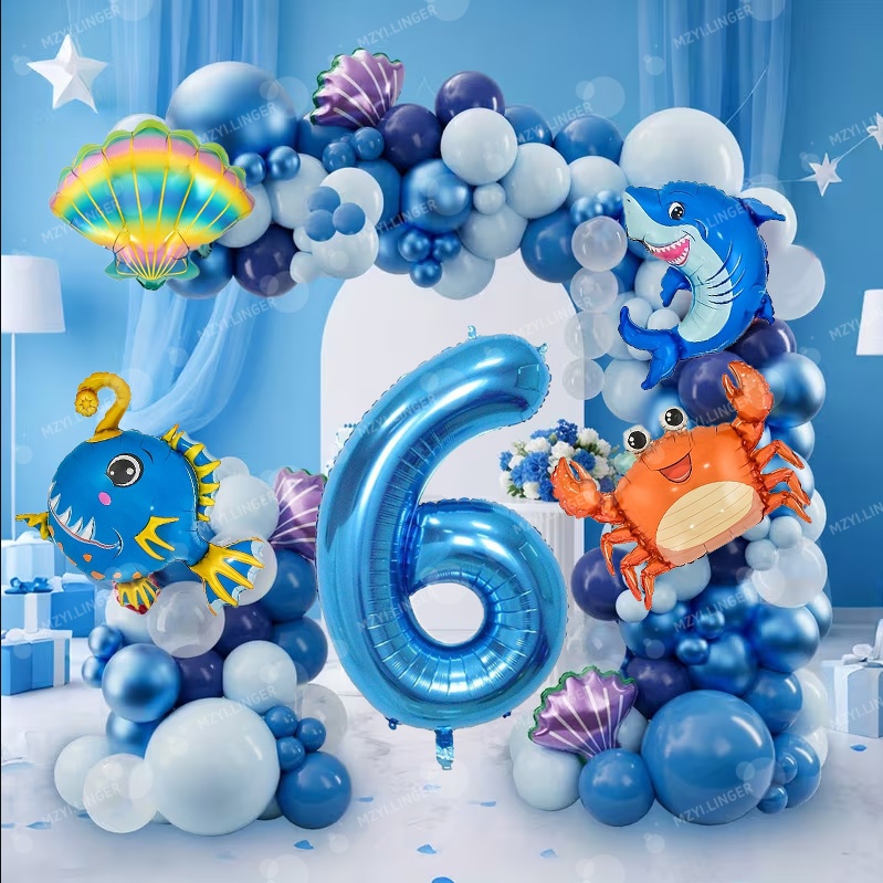 Water Balloon Set - Set balon dekorasi bertema laut 32