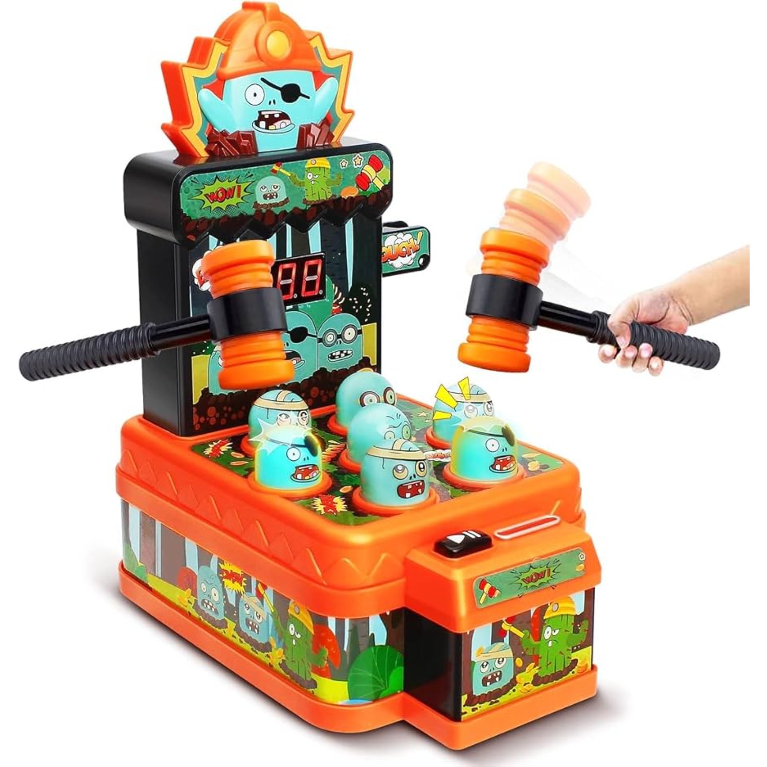Kids Zombie Toys - Mainan Zombie Whack Game untuk Anak-anak,
