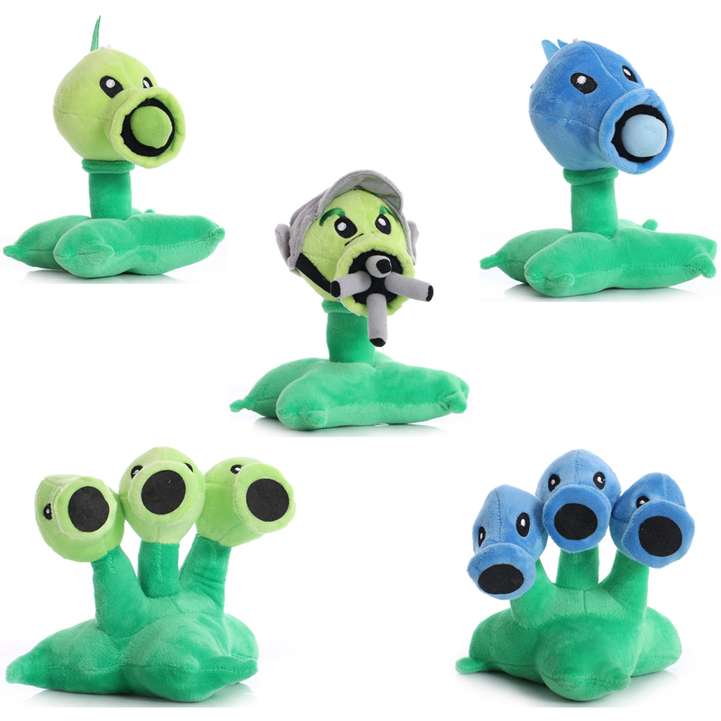 Kids Zombie Toys - Boneka mainan mewah Peashooter Tanaman vs