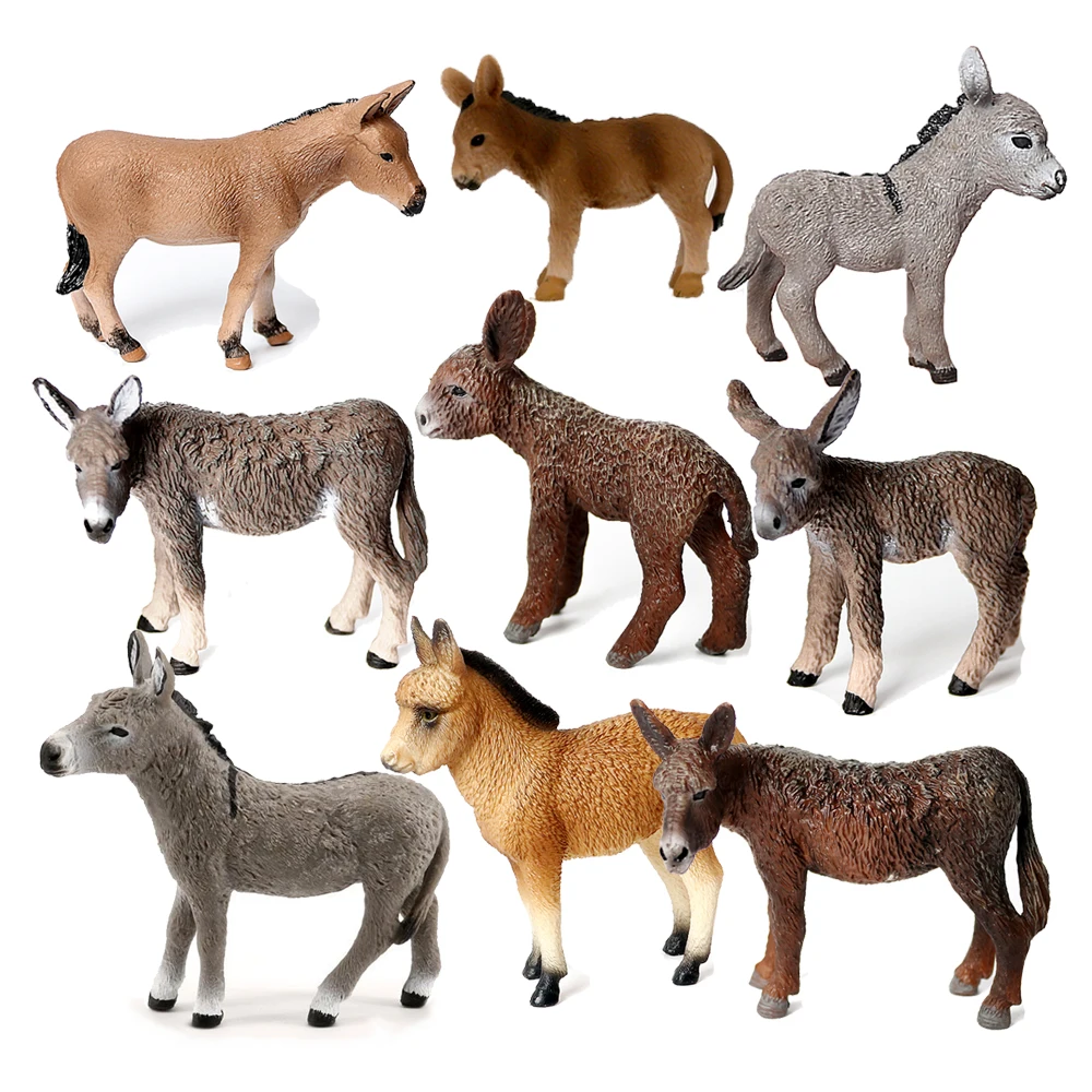 Kids Toys 10 Year Old - Mainan Model Keledai Figur Hewan Patung