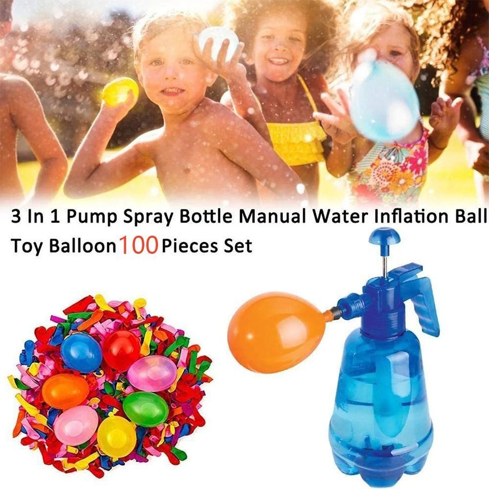 Water Balloon Set - Pompa Balon Air Plastik Mainan Luar