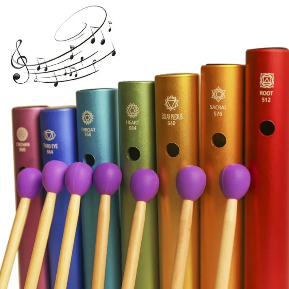 Kids Yoga Toys - Lonceng Musik Tabung Wah-Wah Warna-warni untuk