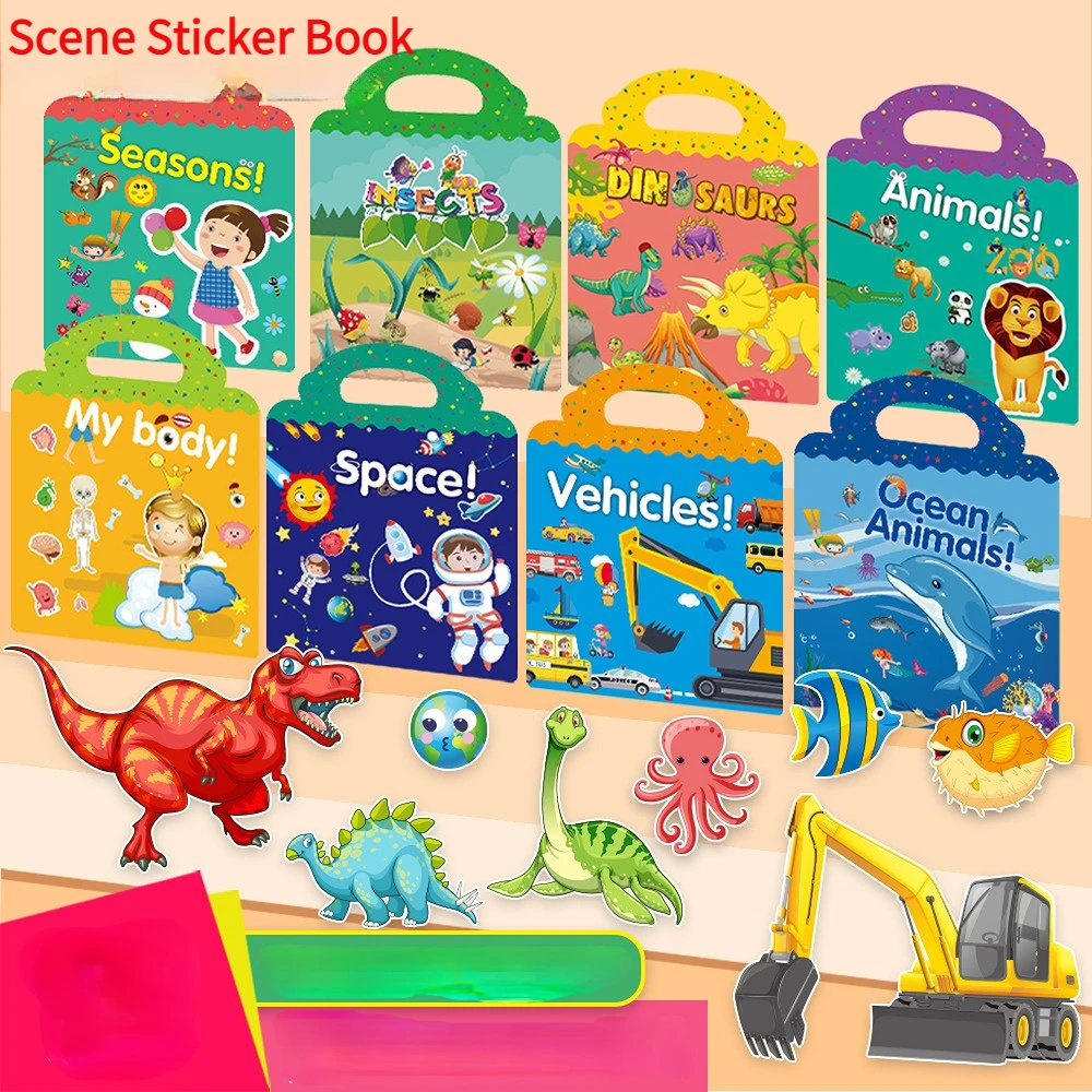 Kids Toys 10 Year Old - Anak-anak dapat digunakan kembali buku stiker