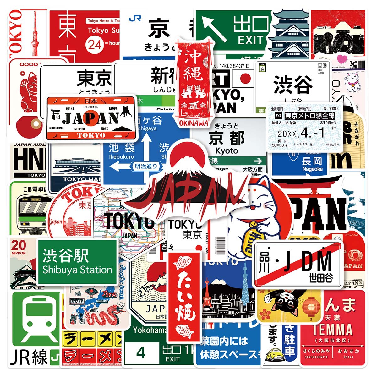 50 Buah Stiker Grafiti Tokyo L - Kids Toys Logo ulasan dan harga