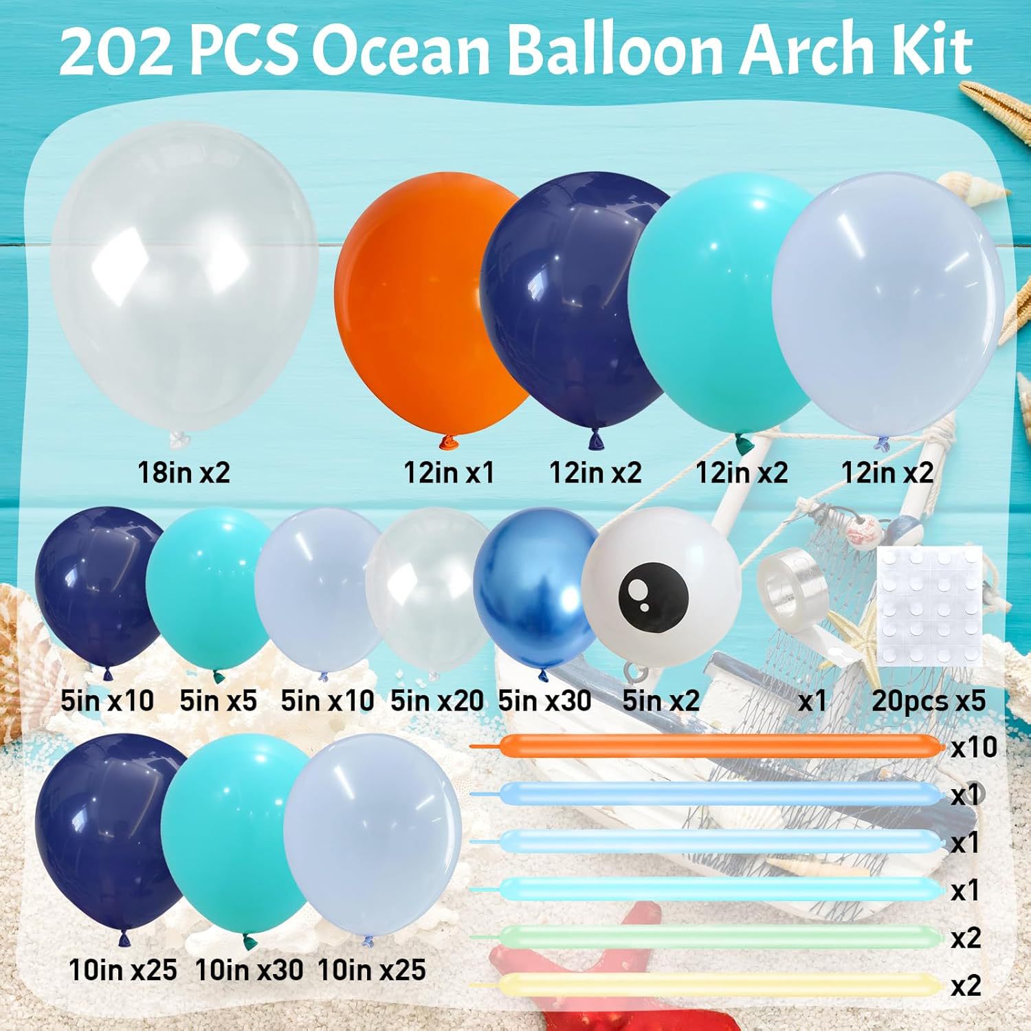 Set Dekorasi Balon Tema Lautan - Water Balloon Set ulasan dan harga