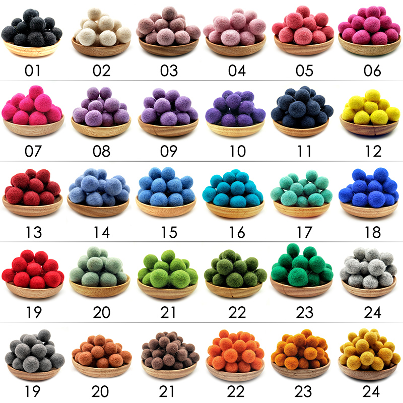 10/30 Buah 2Cm Wol Merasa Bola - Kids Toys In Wholesale ulasan dan harga