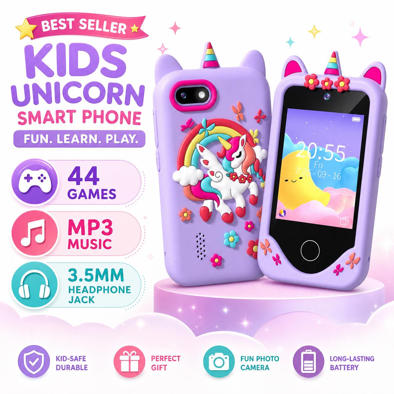 Ponsel Mainan Pintar Anak-anak - Kids Toys Smartphone ulasan dan harga