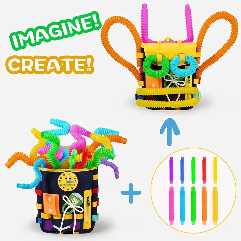 Ransel Felt Montessori untuk B - Kids Zipper Toys ulasan dan harga
