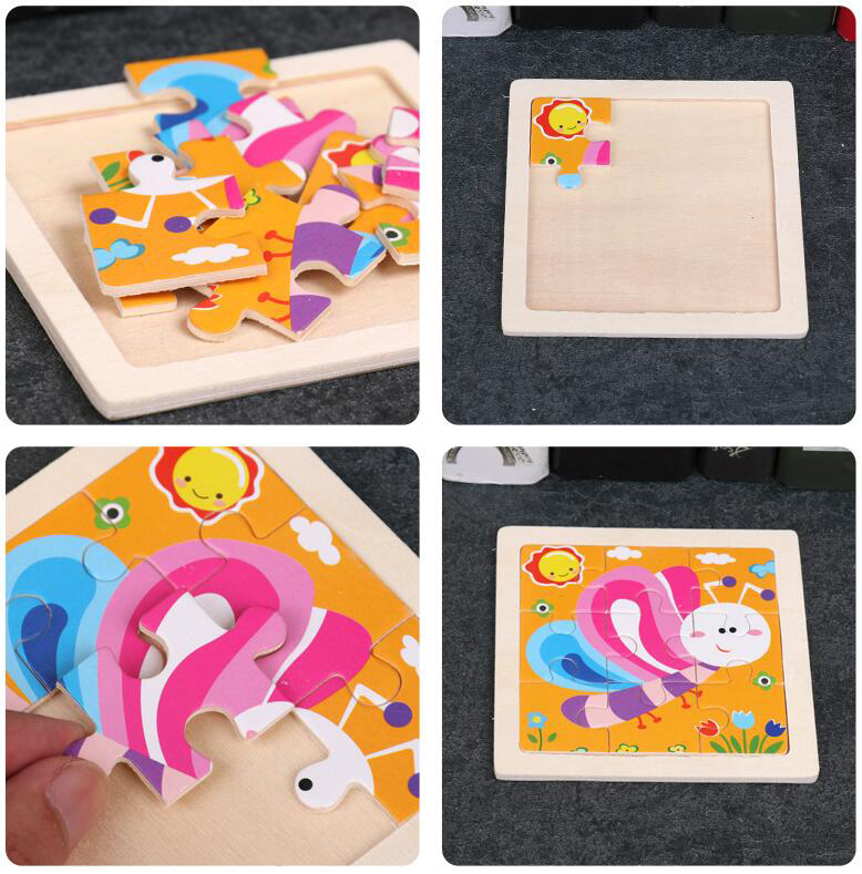 4 Buah/Lot 3D Teka-teki Jigsaw - Kids Toys In Wholesale ulasan dan harga