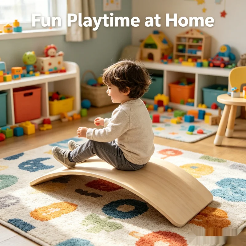 Papan Keseimbangan Kayu Montes - Kids Yoga Toys ulasan dan harga
