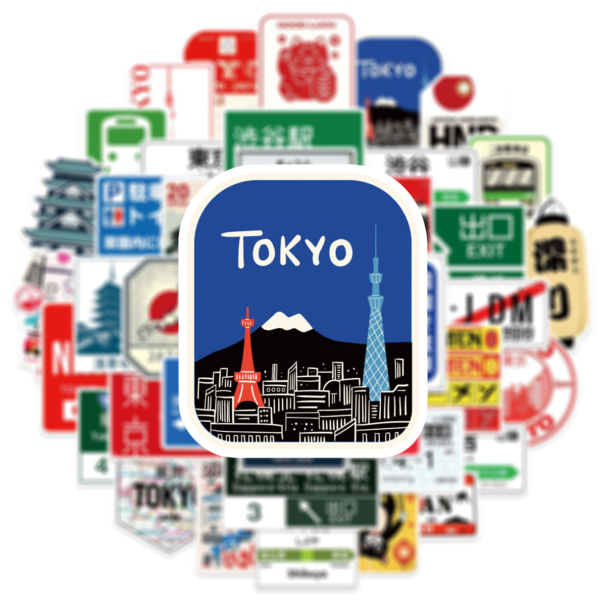 50 Buah Stiker Grafiti Tokyo L - Kids Toys Logo ulasan dan harga