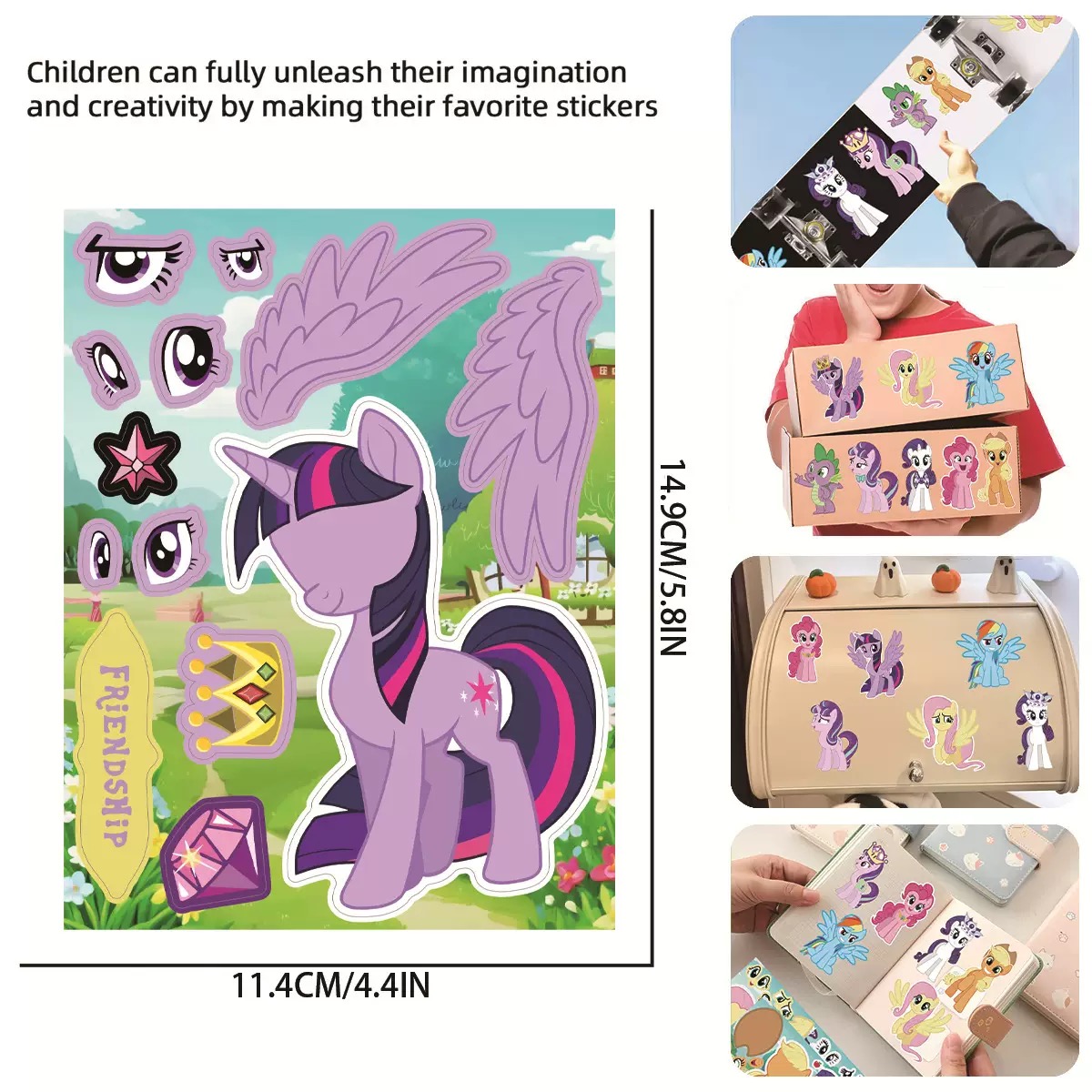 8/16 Buah Stiker My Little Pon - Kids Toys Png ulasan dan harga