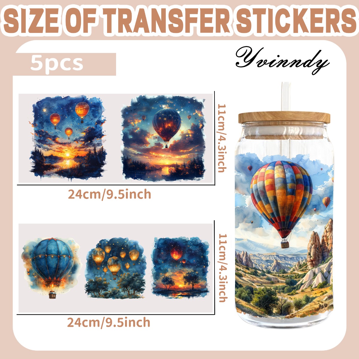 5 Buah/Set Kertas Transfer UV  - Water Balloon Set ulasan dan harga
