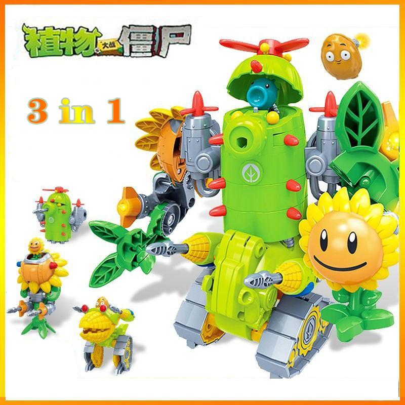 Set Figur Aksi Kombinasi Tanam - Kids Zombie Toys ulasan dan harga