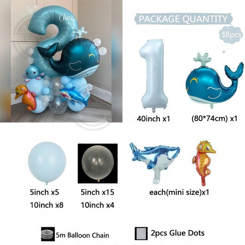 38Pcs Set Balon Bertema Hewan  - Water Balloon Set ulasan dan harga