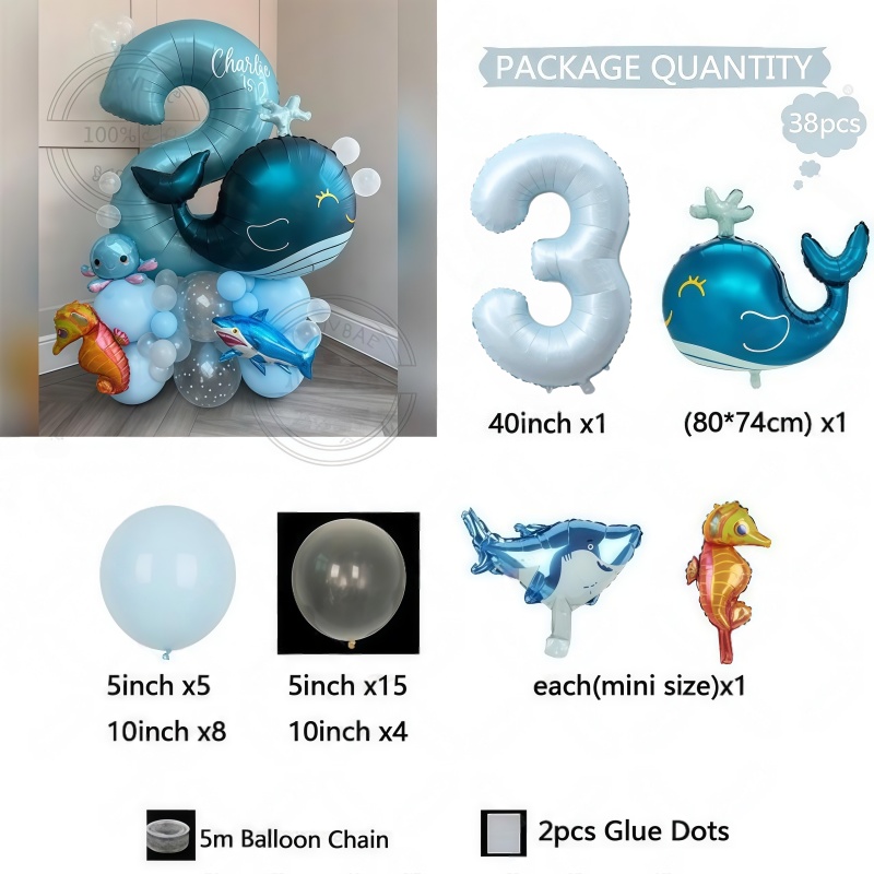 38Pcs Set Balon Bertema Hewan  - Water Balloon Set ulasan dan harga