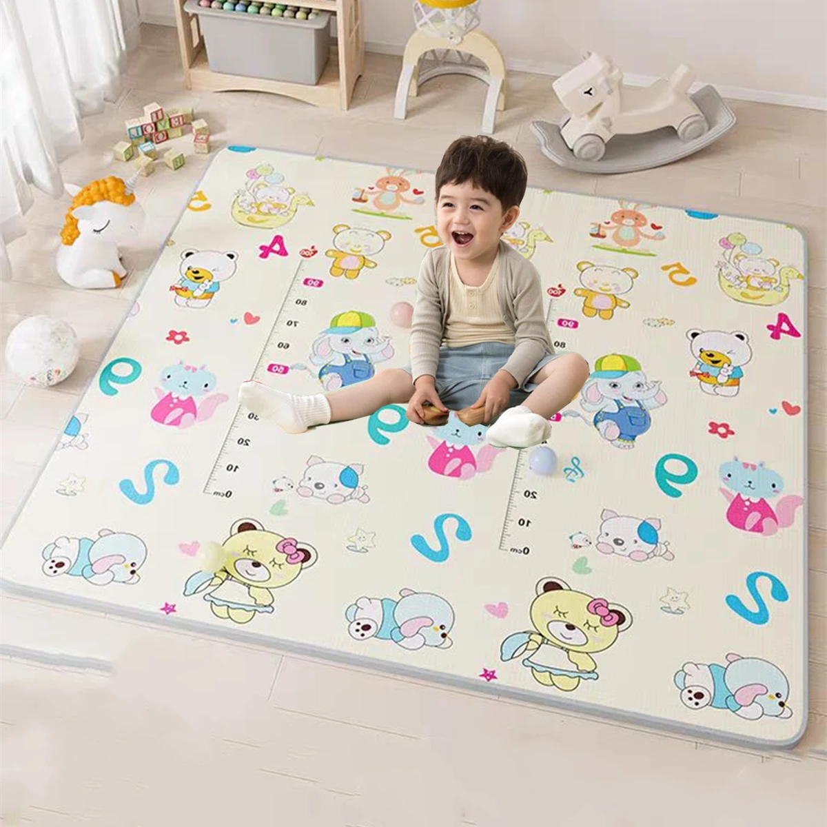 Tikar Bermain Bayi Tahan Air L - Kids Yoga Toys ulasan dan harga