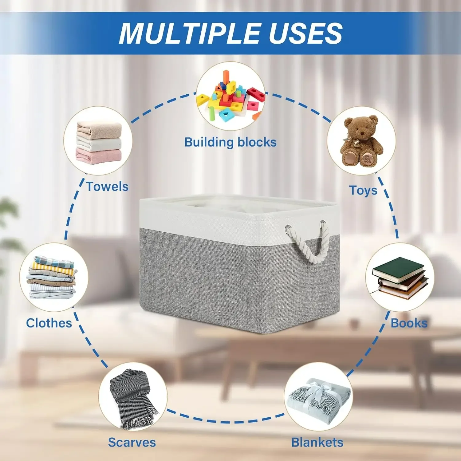 Keranjang Penyimpanan Lipat Li - Kids Toys Clearance ulasan dan harga